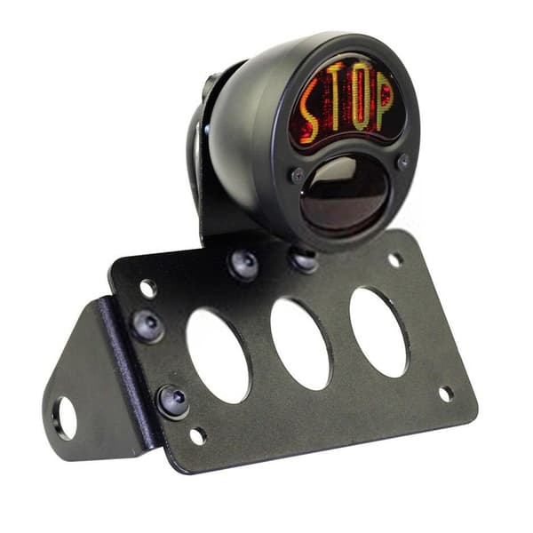 Sidemontert Baklys Skiltfeste Chopper Bobber