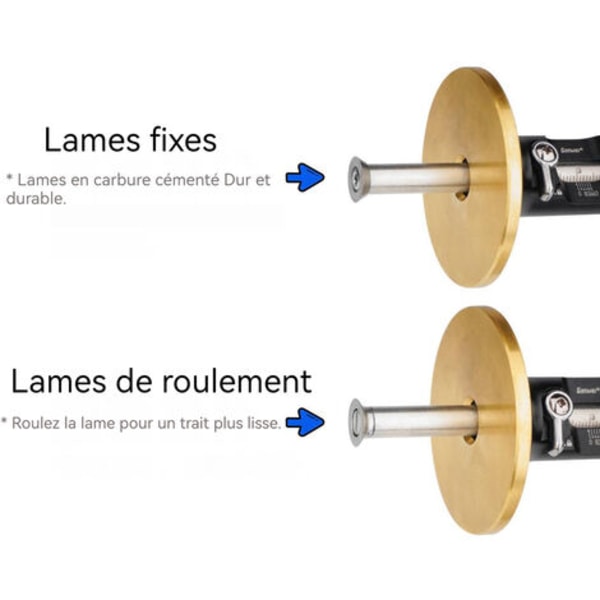 Scribe 0,2 mm niveau finjustering af høvler Hårdmetal klinge Roterende klinge 12 mm