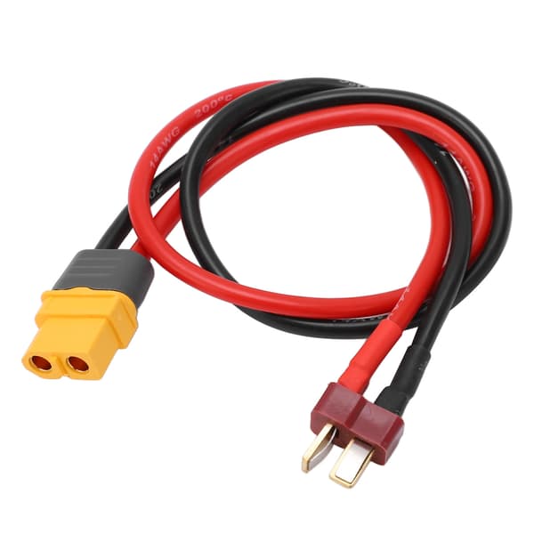 XT60 Han til T-stik 14AWG RC Adapterkabel til Fjernstyret Drone