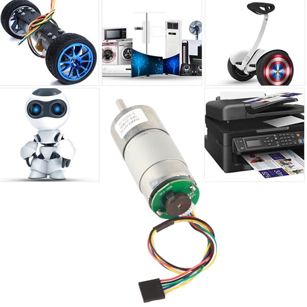 Kraftfuld 12V 30 RPM Torsionsgearmotor Med Encoder Effektiv