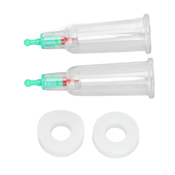 2 Finger Koppeterapi Kopper Silikon Plattform Albue Ringer Dyp Massasje Fingertupper Vakuum Koppekopper