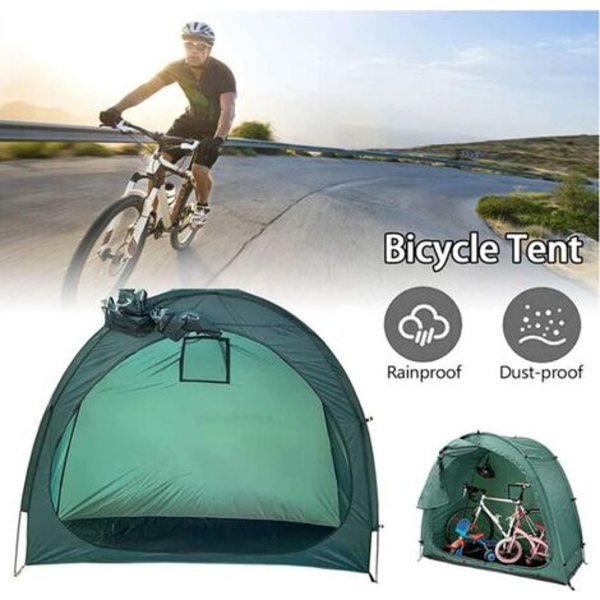 Stort cykelskur, Cykelovertræk, Cykelopbevaring, Udendørs Have, Udendørs Familieskjul, 200 * 88 * 165 cm