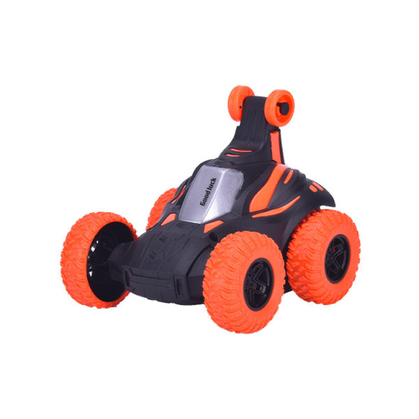 Elektrisk dumper Stunt tumbling Elektrisk legetøjsbil med lys og musik (orange)