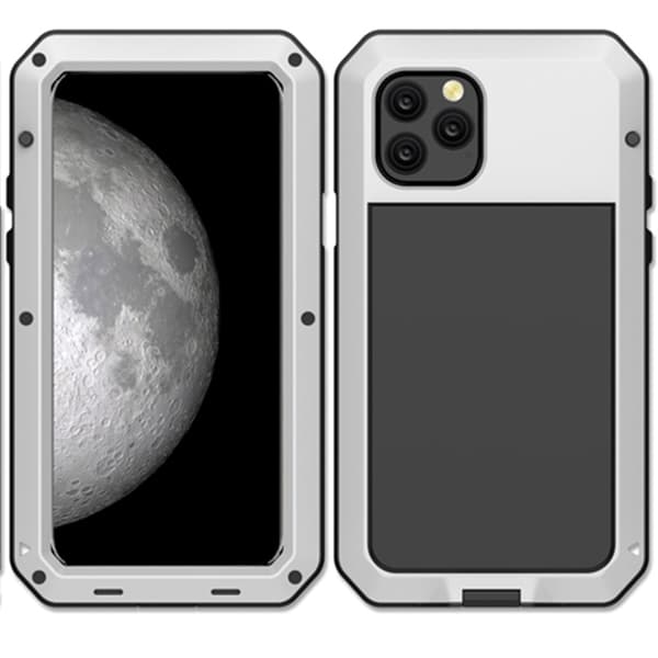 [HT]Stötdämpande (Heavy Duty) Aluminiumskal - iPhone 11 Pro Max Silver silver