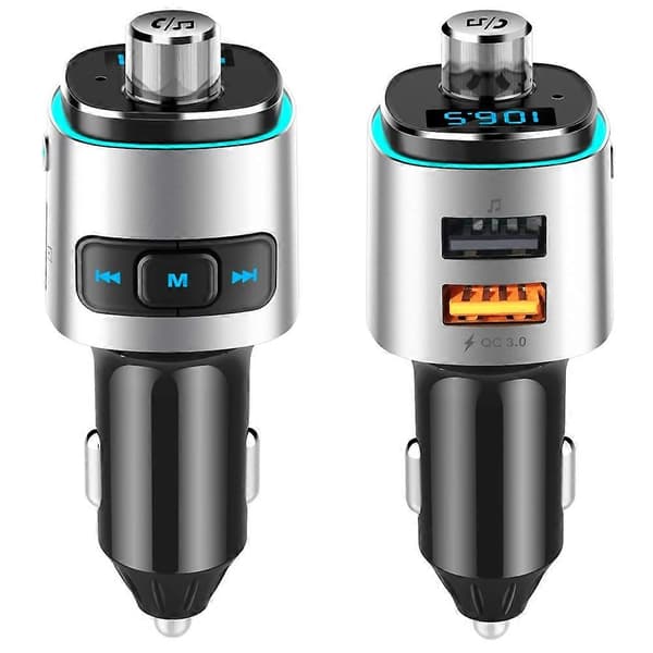 BC42 Bluetooth 5.0 Multifunktionell bil färgglad atmosfärlampa MP3-spelare, stöder TF-kort & U-disk & FM Not Specified