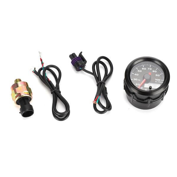 2in 52mm 7-färgs digital LED-tryckmätare med sensor