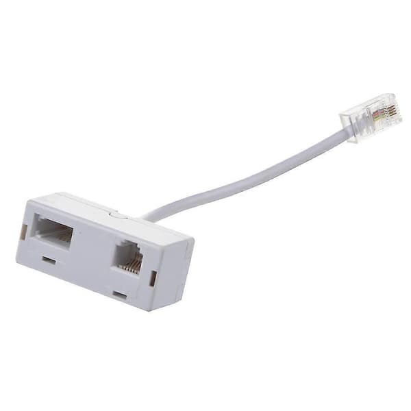 RJ45-stik til RJ11 BT-stikdåse-splitter telefonadapter