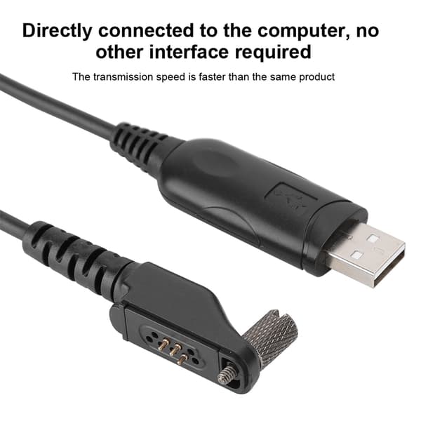1M USB Programmeringskabel til Walkie Talkie med CD-driver til Icom ICF30 ICF50 Radio
