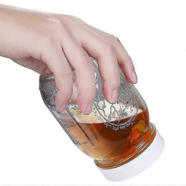 10 st förvaringslock i plast, räfflade för 86 mm standard Mason Jar-flaskor med vanlig öppning