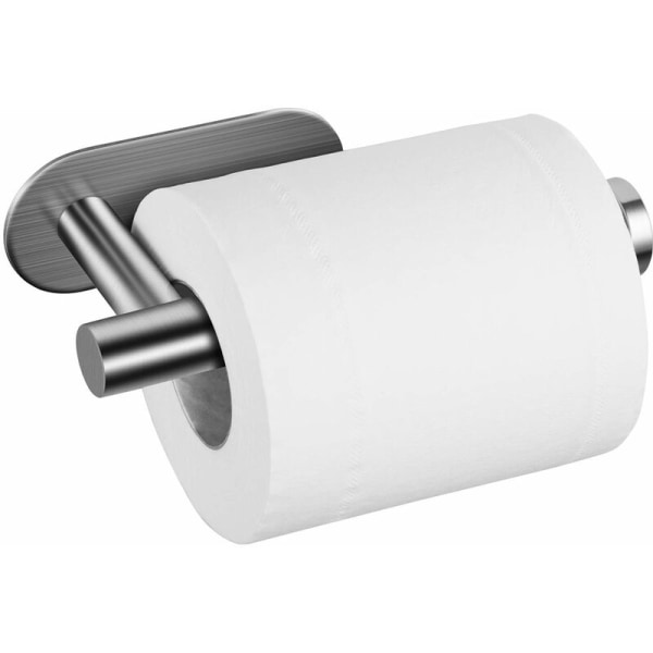 Spikerfri tallerken Naturlig farge 6 deler toalett bad 304 rustfritt stål vevsholder Punch gratis toalett