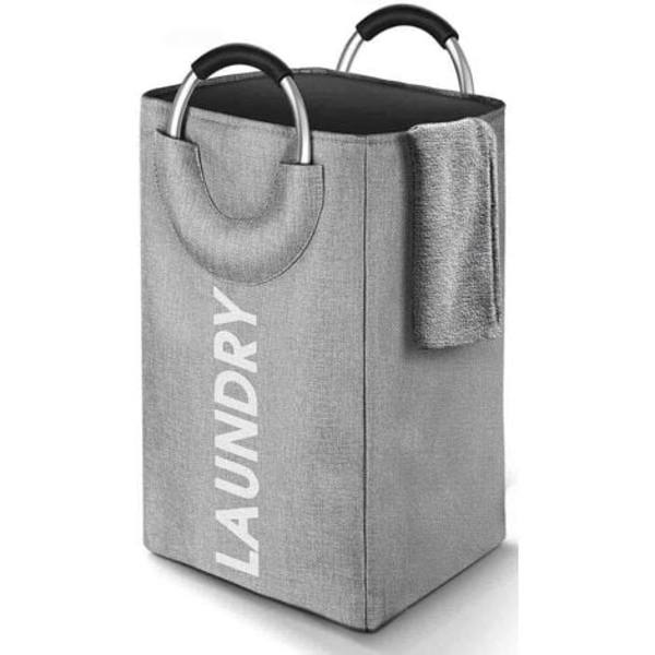 Premium suuren kapasiteetin kokoontaitettava likapyykin hame, kangas, harmaa, 45L