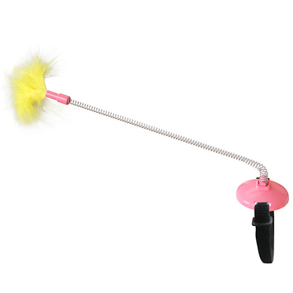 Tillbehör för husdjur, självläkande halsband för katter, kattleksaker, tappfjädrar för kattpinnar, ingen fällning (rosa),