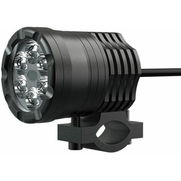 30W Vandtæt LED Spotlight Kørelampe Super Bright Aluminiumslegering til Scooter Motorcykel Bil Universal - Sort