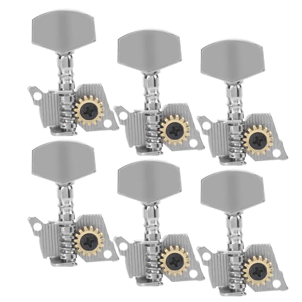 Gitarrstämskruvar Mekanik Silver Reservdelar för Ukulele 6 Höger
