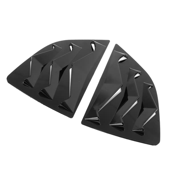 2 stk. ABS Glossy Black Side Window Air Vent Scoop Grilles Shield Protector til Honda Jazz 2014 2018