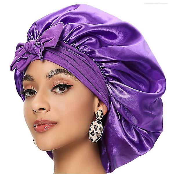 Cap pitkät hiukset säädettävä Purple