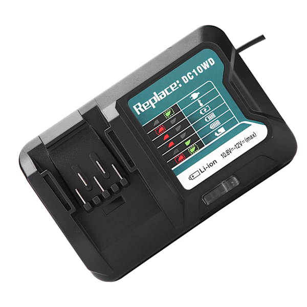 Hurtig Lithium Batterilader til 10.8V 12V Makita DC10WD/BL1015