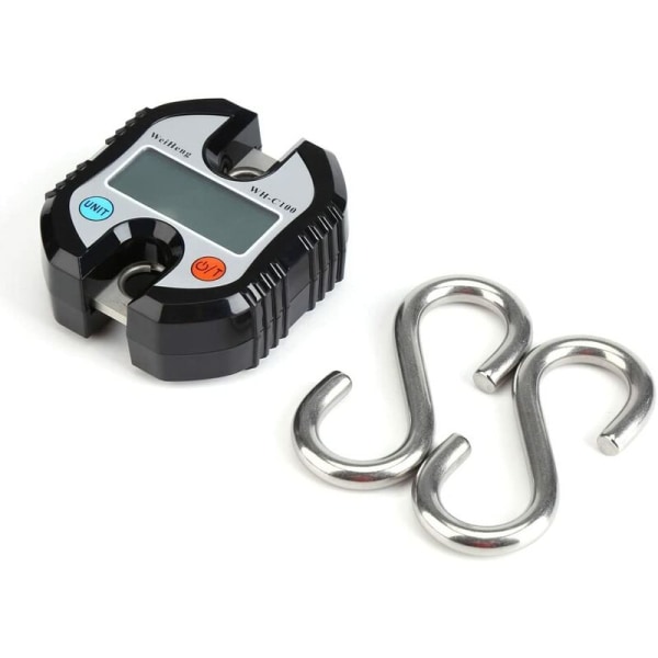 Black Electronic Crane Scale Hook Scale Portable Scale Husholdnings kommersielle bærbare vekter