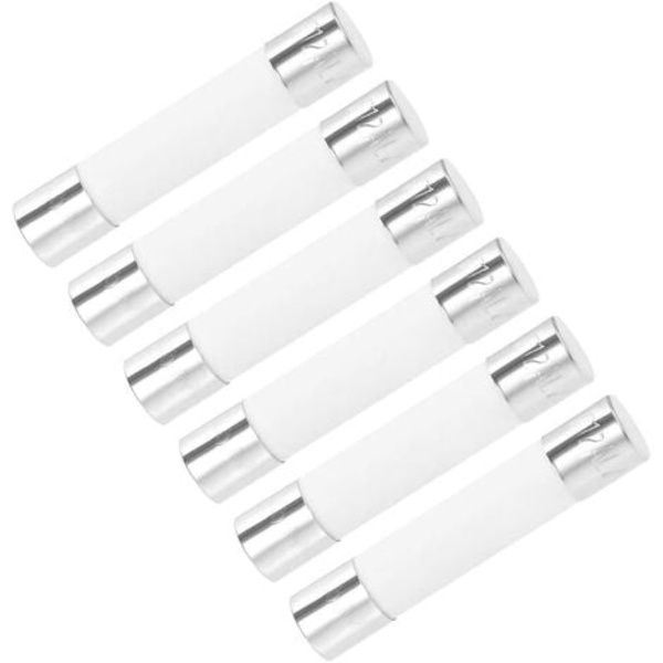 Automotive patron sikringer 12A 250V 6x30mm keramik hurtig udskiftningsbælge 6 stk.