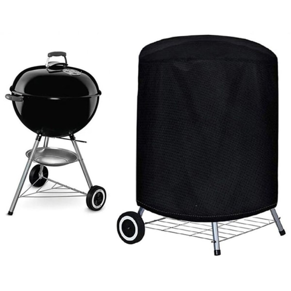 Utendørs Brannovnstrekk 210D58x77cm Rundt BBQ Tarptrekk Støvtett UV-beskyttelse Regntrekk