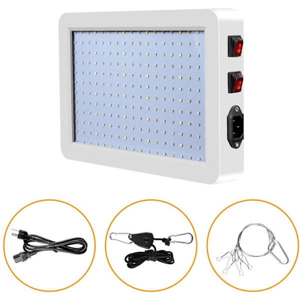 LED Grow Light Fuldspektrum indendørs planter Grow Light Grow Lampe til Ling Grøntsagsblomst Hydroponic Drivhuse, 312