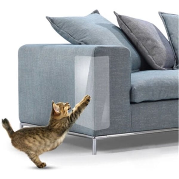 2kpl Cat Sofa Protector Cover Näkymätön kynsiä estävä läpinäkyvä tarra