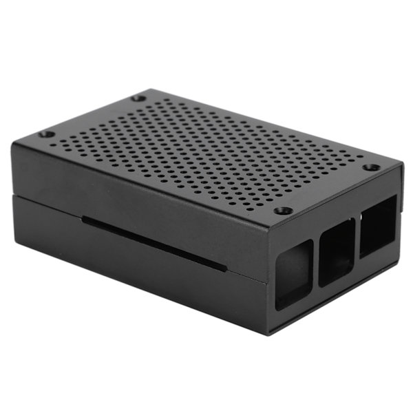 Aluminiumlegeringskabinet Mesh Shell Vent Overflade Sort Bundkortbeskyttelse til Raspberry Pi