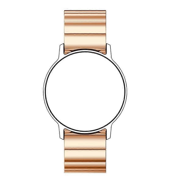 22 mm fladt spænde urrem i rustfrit stål til Huawei Watch GT2e GT2 46 mm (sort) Rose Gold