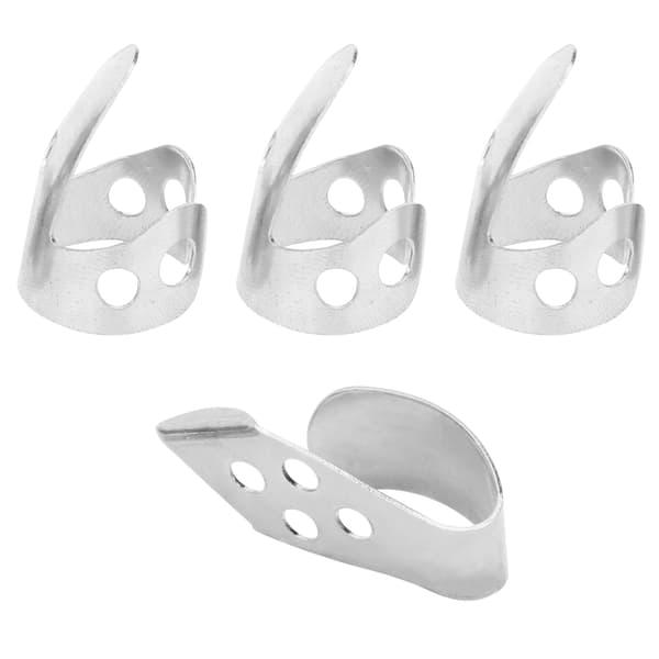 Metall Plektrum 3 Delar Silver Gitarrtillbehör