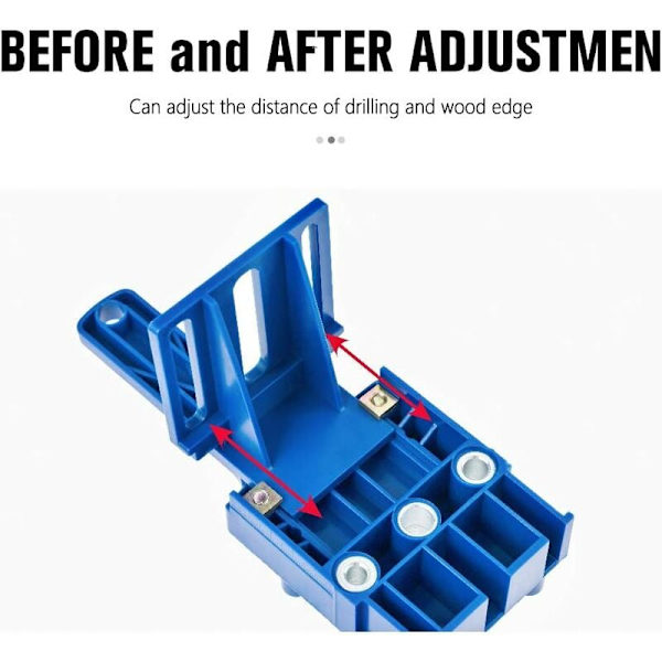 Set med 41 stycken Dowel borrjigg, trä plugg borrguide med parallellstopp, doweling jig kit med plugg centrering
