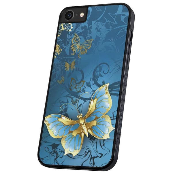 [HT]iPhone 6/7/8/SE - Cover/Mobilcover Sommerfugle 45