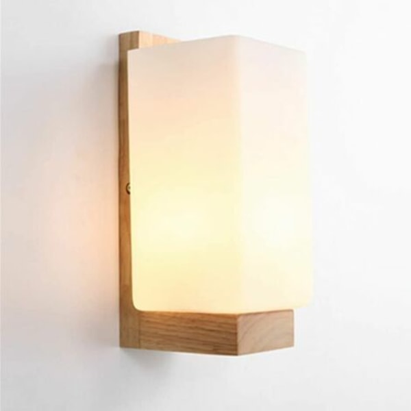 Simpe stil træ skandinavisk væglampe væglampe til sengen stue trappegang
