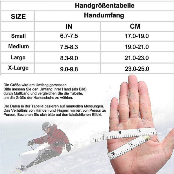 Berøringsskjermhansker Sykkelhansker Løpehansker Vintervarme sportshansker Herre Dame Vindtette Vanntette Vinterhansker For Sykling, Fotturer, Ski black M