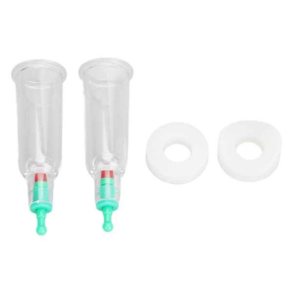 2 Finger Koppeterapi Kopper Silikon Plattform Albue Ringer Dyp Massasje Fingertupper Vakuum Koppekopper
