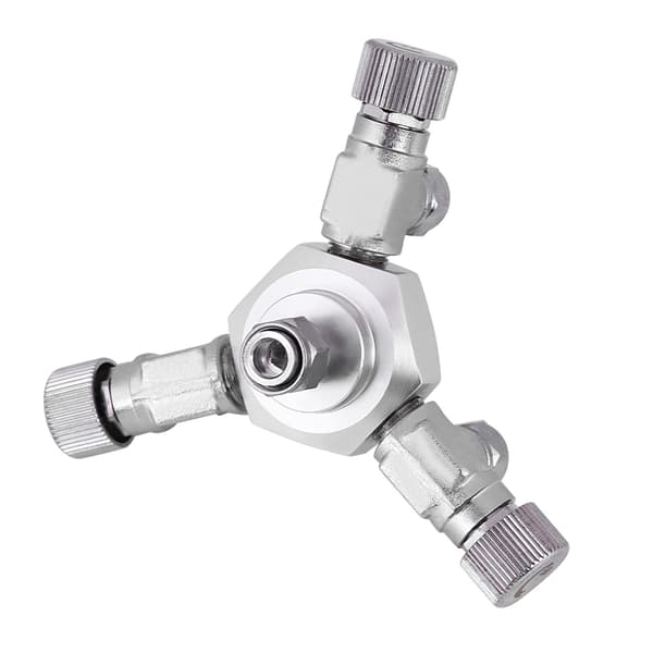Akvarium CO2 Splitter Ventil 3-vägs Fisk Tank Regulator