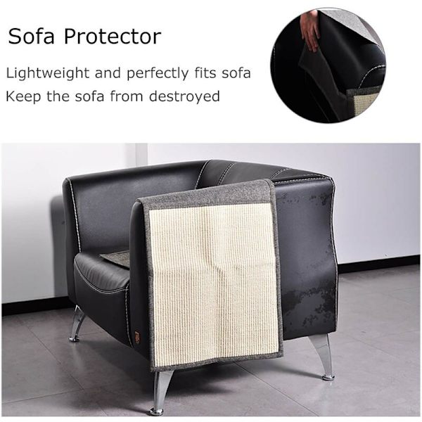 Vertikal hopfällbar Sisal Cat Scratcher soffhörnskydd