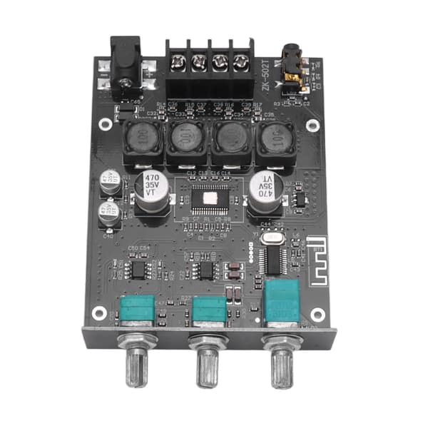 Bluetooth 5.0 ljudförstärkarmodul Diskant Baskontroll Power AMP Board för passiv högtalare 50W+50W DC9‑24V