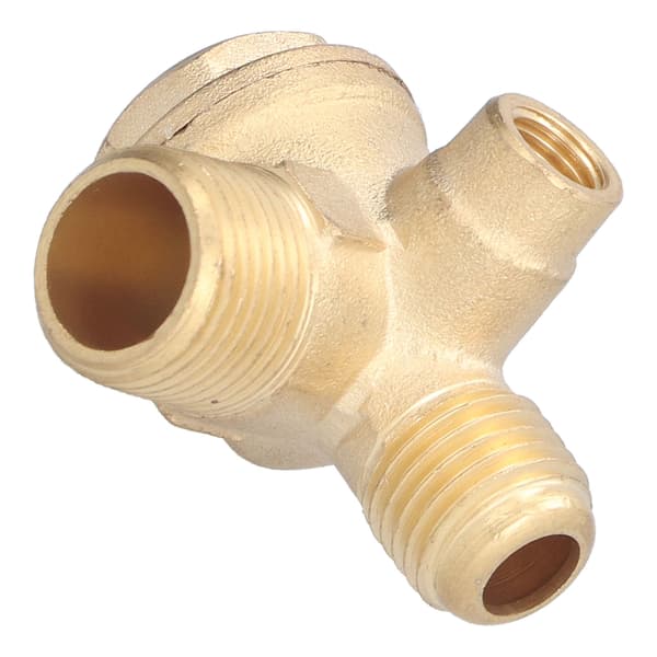 323 Messing 3-vejs luftkompressor fitting 7mm 14mm 16mm bagudvendt