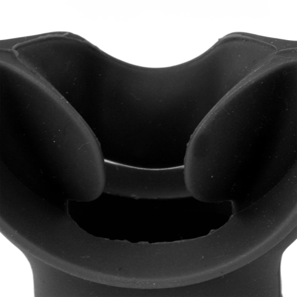 Dykkermunn Silikon Bite Puste Regulator Undervanns Universal (Sort)