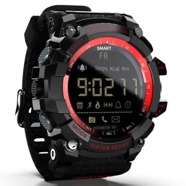 Smart watch, Bluetooth information push-aviseringsfunktion (röd),