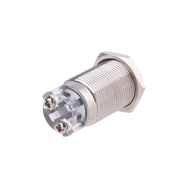 16 mm alarm elektronisk piezo buzzer 12V rustfrit stål blitzlys size