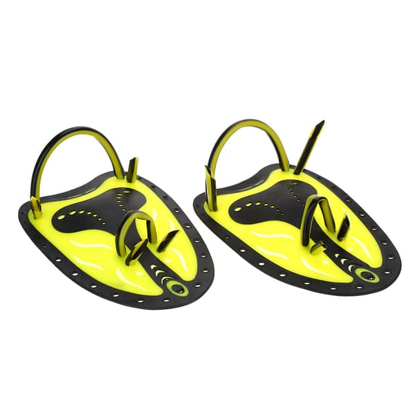 WAL Simning Dykning Handfenor Paddlar Webbed Training Fen Scuba Utrustning (Gul L)