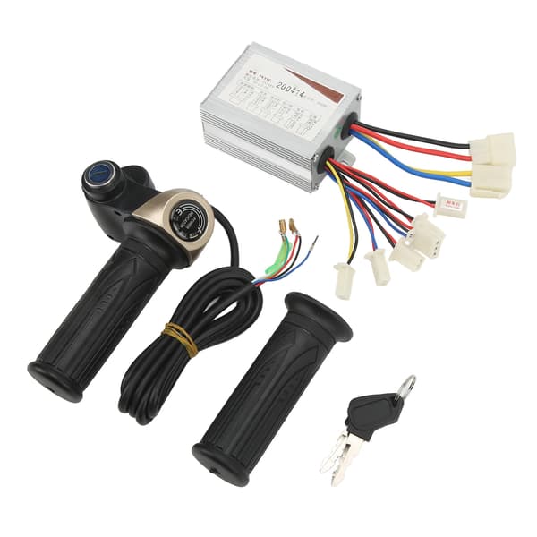 48V 500W E-sykkel Gasshåndtak Låsing Hastighetskontroller Kit med Strømdisplay