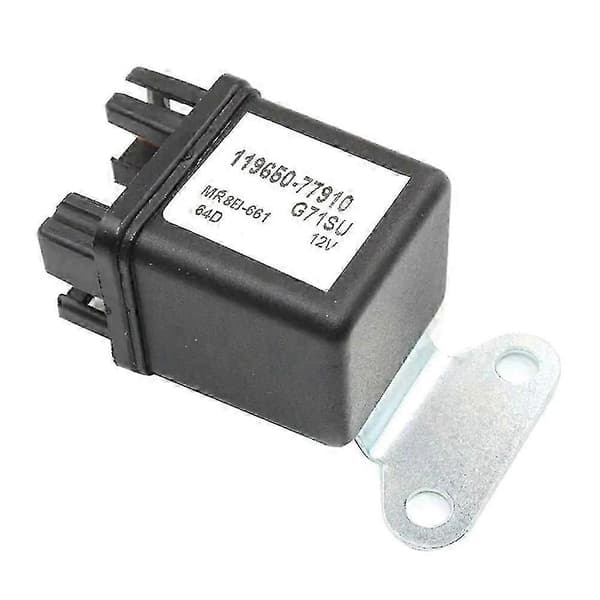 Gløderørsrelæ kompatibelt med Yan-Mar G71Su Tidsforsinkelsesrelæ 119650-77910 11965077910 BlackSilver