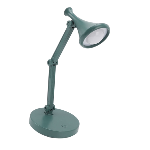 Moderne LED-bordlampe med 2 lysstyrkenivåer og justerbar stativ - Perfekt for studier, sovesal og kontor - Øyevernlig design - Grønn