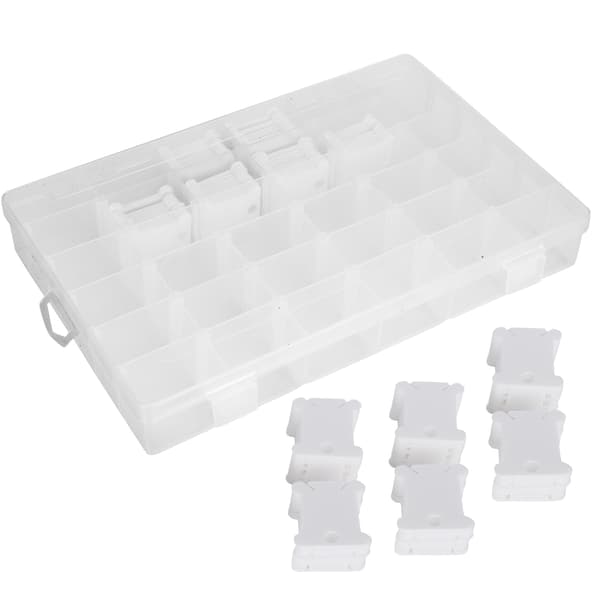 120 Stykker Broderigarn Spoler Organizer Plastik Vikleplade Korssting Værktøjssæt