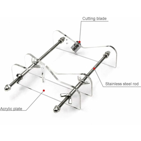 Profesjonelt glasskutterverktøy, vin, øl, glasskutter for forskjellige størrelser og former, akryl og metall
