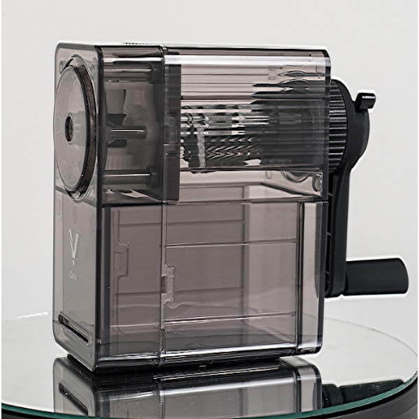 Speciel kreativ blyantspidser til kunststuderende (V5s Vitas transparent sort-60°over-3,85cm-7cm),