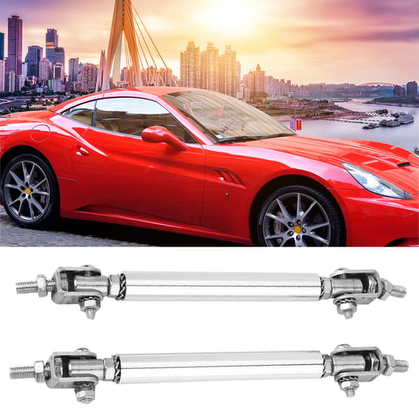 2 st 75 mm Stötfångarskydd Lip Rod Splitter Strut Tie Bar Support Fram Bak Universal