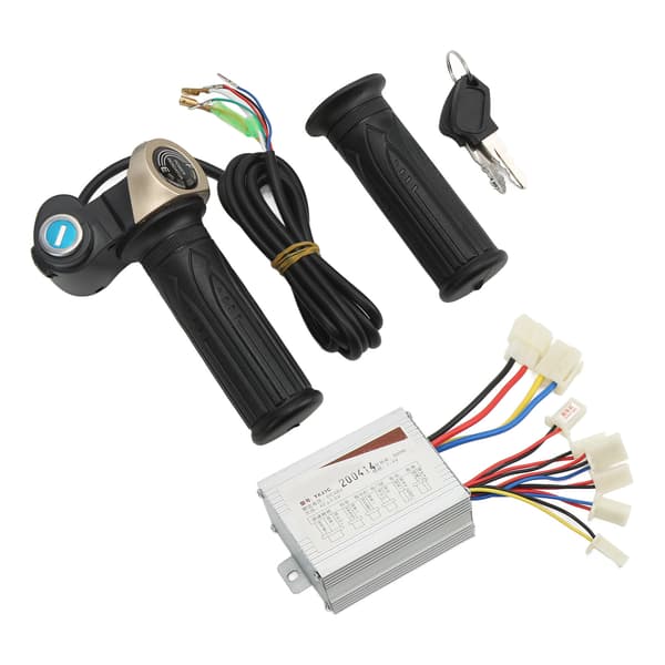 48V 500W E-sykkel Gasshåndtak Låsing Hastighetskontroller Kit med Strømdisplay